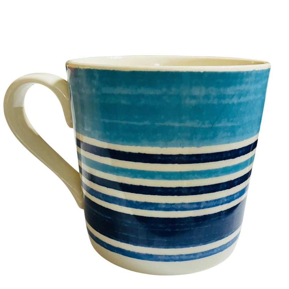Johnson Brothers‎ Mug Excellent Farmhouse Kitchen Blue Stripe 2009